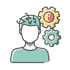 ai developer icon, ai developer vector illustration-simple illustration of ai developer, perfect for ai developer logos and icons