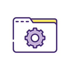 Folder  Icon vector stock illustration