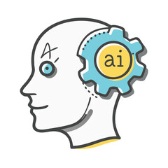 ai driven personalization icon, ai driven personalization vector illustration-simple illustration of ai driven personalization, perfect for ai driven personalization logos and icons