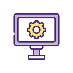 System  Icon vector stock illustration