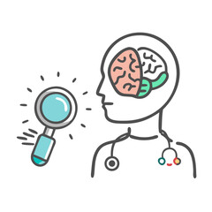 ai powered diagnosis icon, ai powered diagnosis vector illustration-simple illustration of ai powered diagnosis, perfect for ai powered diagnosis logos and icons