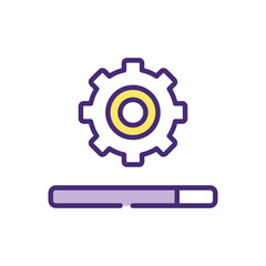 Settings  Icon vector stock illustration