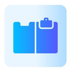 clipboard gradient icon