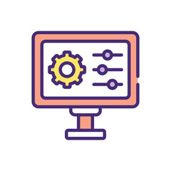 Setup  Icon vector stock illustration