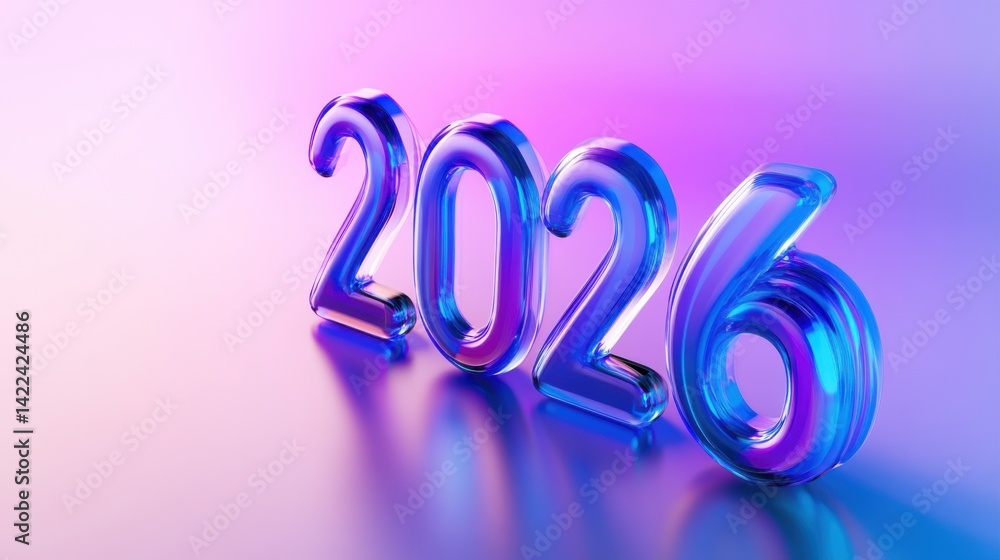 Leinwandbilder transparent 3d glass numbers 