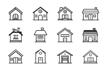 Minimalist House Icon for Design Projects