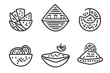 Injera Icon Ultra Minimalist Line Art