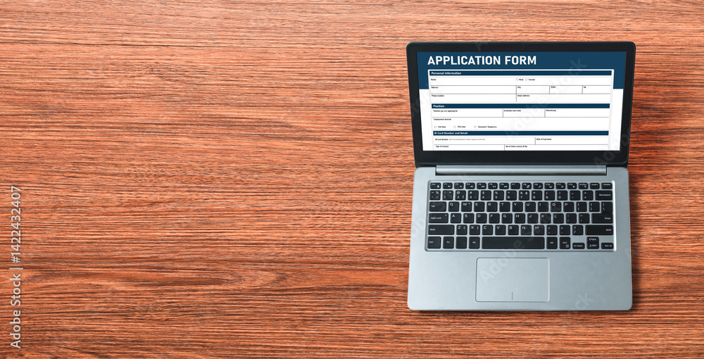 Poster online application form for modish registration on the internet website