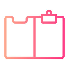 clipboard gradient icon