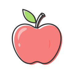 apple icon, apple vector illustration-simple illustration of apple, perfect for apple logos and icons