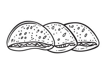 Lamb Chops line art minimalist style