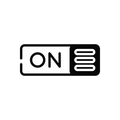 Switch On Icon vector stock illustration