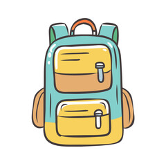 backpack icon, backpack vector illustration-simple illustration of backpack, perfect for backpack logos and icons
