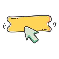 banner click icon, banner click vector illustration-simple illustration of banner click, perfect for banner click logos and icons