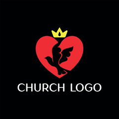 church bible logo design vector