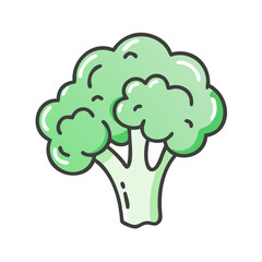 broccoli icon, broccoli vector illustration-simple illustration of broccoli, perfect for broccoli logos and icons