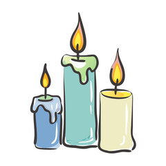 candles icon, candles vector illustration-simple illustration of candles, perfect for candles logos and icons
