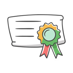 certificate icon, certificate vector illustration-simple illustration of certificate, perfect for certificate logos and icons