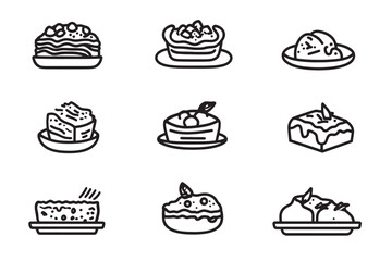 Minimalist Lasagna Line Art Design