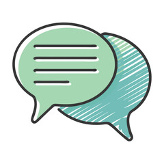 chat bubble icon, chat bubble vector illustration-simple illustration of chat bubble, perfect for chat bubble logos and icons