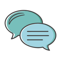 chat bubble icon, chat bubble vector illustration-simple illustration of chat bubble, perfect for chat bubble logos and icons
