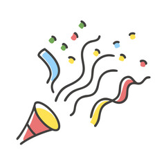 confetti icon, confetti vector illustration-simple illustration of confetti, perfect for confetti logos and icons