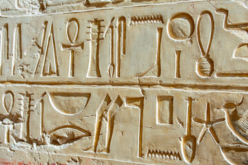 Mortuary Temple of Queen Hatshepsut in Deir El-Bahri, west bank, Luxor, Egypt. 