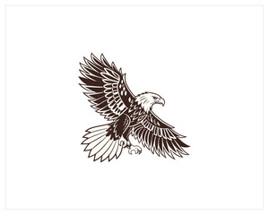 Eagle Tattoo stock, Eagle Tattoo Vector Art, Icon Free SVG Download