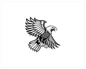 Eagle Tattoo stock, Eagle Tattoo Vector Art, Icon Free SVG Download