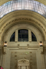 Milano Centrale railway station at night