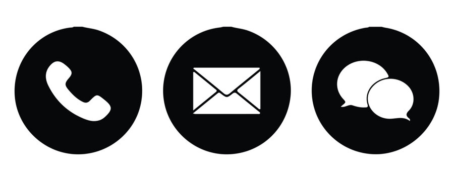 Free phone icon set. illustration EPS10