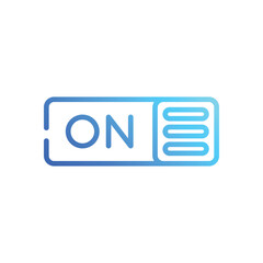 Switch On Icon vector stock illustration