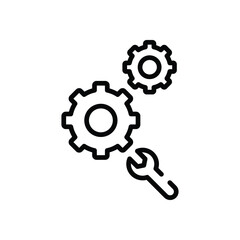 Obraz premium Gear Icon vector stock illustration