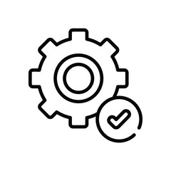 Obraz premium Verify Icon vector stock illustration