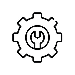 Setting  Icon vector stock illustration