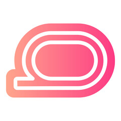 running track gradient icon