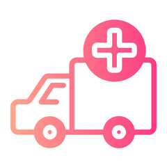 Ambulance  gradient icon