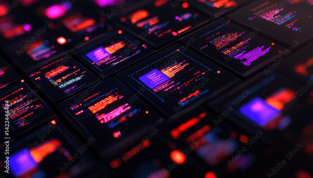 Poster digital interface displays data