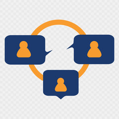 Group Chat icon. Simple vector illustration for web, print files, graphic or commercial purposes.