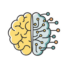 deep learning icon, deep learning vector illustration-simple illustration of deep learning, perfect for deep learning logos and icons