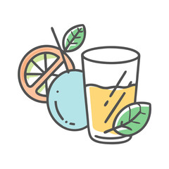 detox drink icon, detox drink vector illustration-simple illustration of detox drink, perfect for detox drink logos and icons