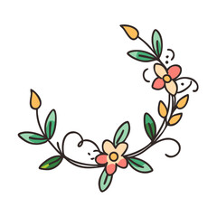 flower decoration icon, flower decoration vector illustration-simple illustration of flower decoration, perfect for flower decoration logos and icons