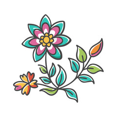 flower decoration icon, flower decoration vector illustration-simple illustration of flower decoration, perfect for flower decoration logos and icons