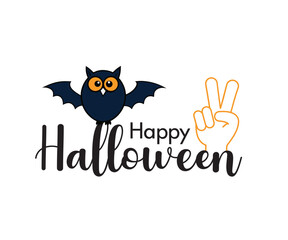 owl on a black background