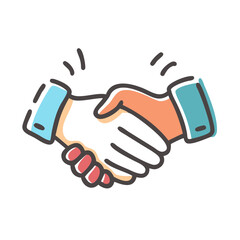 handshake icon, handshake vector illustration-simple illustration of handshake, perfect for handshake logos and icons