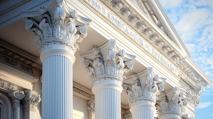 Naklejka premium Vintage mansion glowing with architectural lighting at sunset high resolution picture