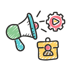 marketing campaign icon, marketing campaign vector illustration-simple illustration of marketing campaign, perfect for marketing campaign logos and icons