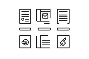 Ultra-Minimalist Message Icon Collection