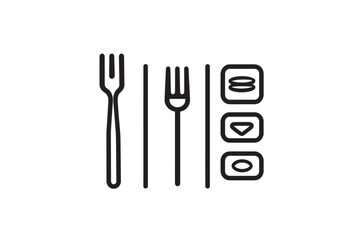 Clean Line Art Microchip Icon