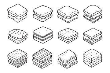 Minimalist Milkshake Icon 2D Line Style